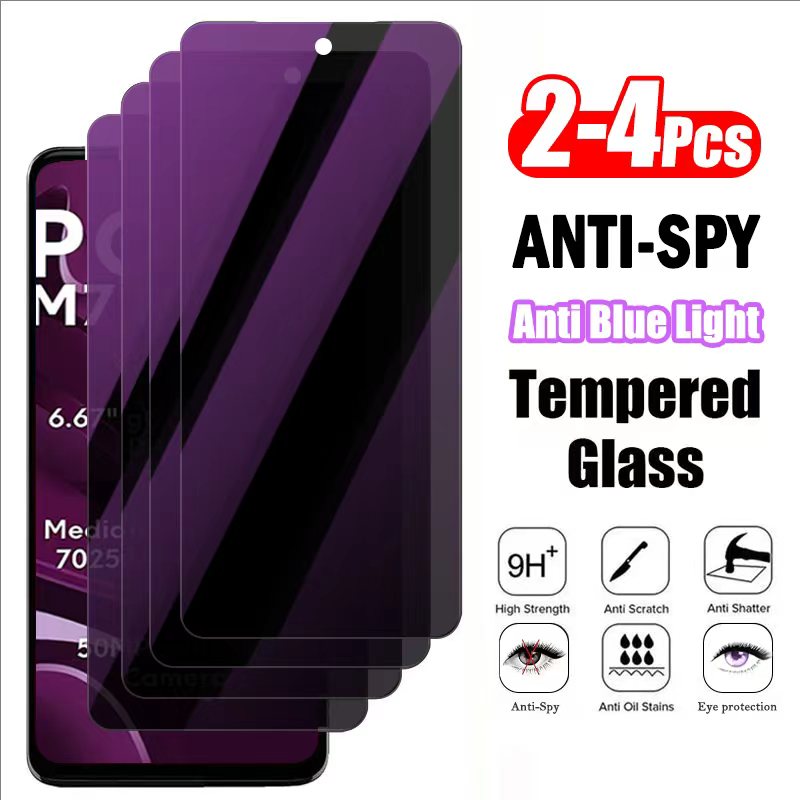 Privacy Screen Protector - 2-4 adet Premium Mavi Işık Engelleyici